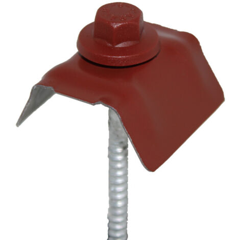 Kit de 50 tornillos autoperforantes rojos 8012 para chapa sándwich (100x6mm)
