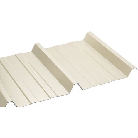 Chapa perfilada de acero lacado 1045 63/100 - Beige 1015, 105x300 cm
