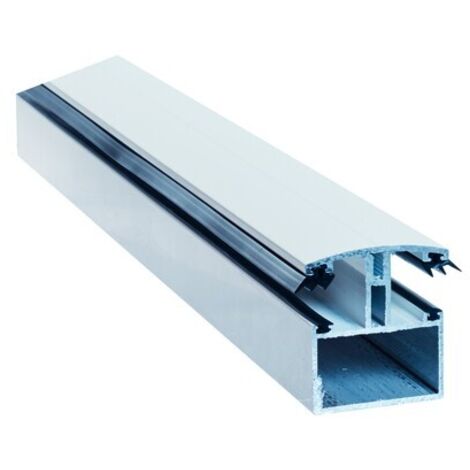 Perfil H de unión para policarbonato 16/32mm, aluminio lacado blanco RAL 9010, 3 m