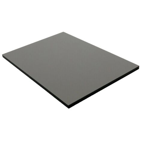 Panel de revestimiento laminado HPL compacto - Color - Gris cuarzo, Espesor - 6 mm, Anchura - 130 cm, Longitud - 61 cm, Superficie cubierta en m² - 0,79
