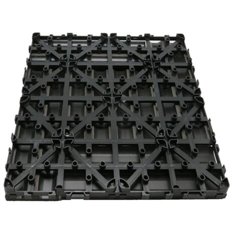 Paquete de losas de terraza de 1m² de madera composite modular (11 piezas 30 x 30 cm) - Color - Gris carbón, Anchura - 30 cm, Longitud - 30 cm, Superficie cubierta en m² - 1