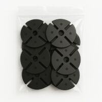 Cuñas antirruido de 97 mm, 50 unidades, para pedestales McCover - Color negro
