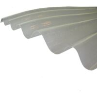 Placa de poliéster ondulada transparente (GO 177/51) - 92x152cm