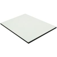Panel de revestimiento laminado HPL compacto - Color - Crema, Espesor - 6 mm, Anchura - 130 cm, Longitud - 61 cm, Superficie cubierta en m² - 0,79