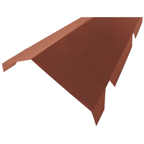 Colmo a doppia tacca per vassoio in acciaio 1045 - Rosso 8012, H: 260 mm, L: 450 mm, L: 2100 mm