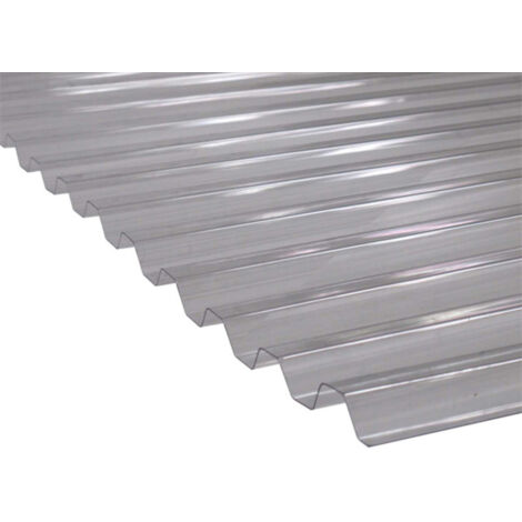 Telo in PVC trasparente e grecato (greca) Trasparente, l: - 109 cm, L: - 1,5 m
