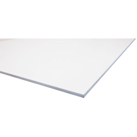 Foglio in PVC espanso bianco Bianco, E: 6 mm, L: 100 cm, L: 100 cm
