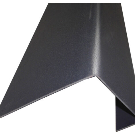 Profilo perimetrale per tetto in tegole in PVC L 188 cm Grigio antracite, L: 38 cm, L: 188 cm