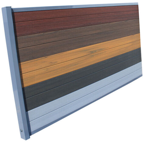 Kit completo di estensione per recinzione composita coestrusa 1,50 m L x 1,80 m A (4 colori) - Colore: Antracite, Altezza: 180 cm, Lunghezza: 150 cm