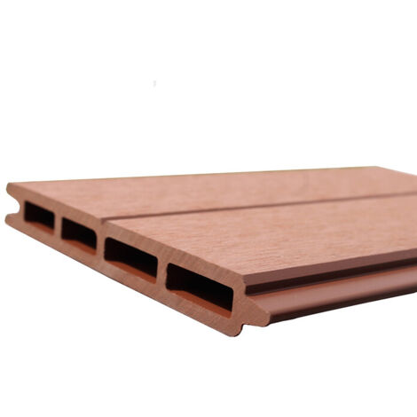 Listello per recinzione in legno composito, L 148 cm / P 15,6 cm / P 19 mm - Colore - Marrone rossastro, Spessore - 19 mm, Larghezza - 15,6 cm, Lunghezza - 148 cm
