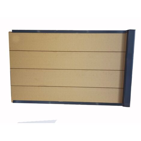 Kit di estensione completo per recinzione composita 1,50 m x 1,80 m (3 colori) - Colore - Beige chiaro, Altezza - 180 cm, Lunghezza - 150 cm