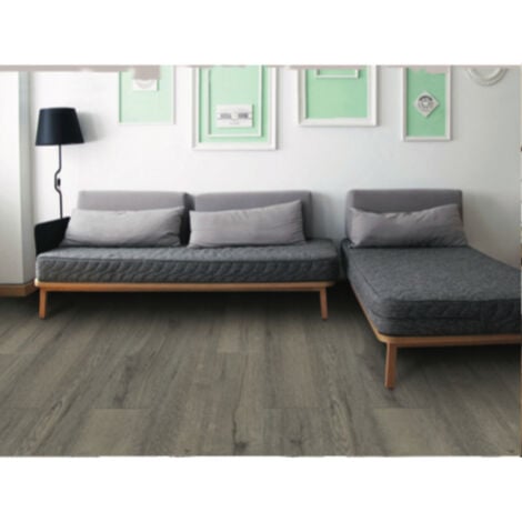Pavimento SPC ad alta resistenza, rovere grigio 1,95 m²  - Colore: Rovere grigio, superficie coperta in m2: 1.95