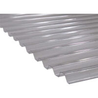 Telo in PVC trasparente e grecato (greca) Trasparente, l: - 109 cm, L: - 1,5 m