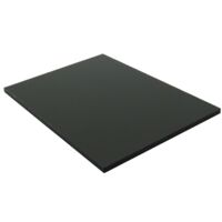 Pannello di rivestimento in laminato HPL compatto - Colore: Grigio antracite, spessore 6mm, larghezza 130cm, lunghezza 61cm, superficie coperta in m2: 0.79