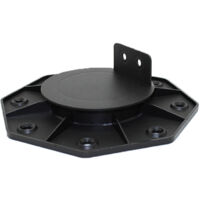 Supporto Regolabile da 18 a 30 mm per Terrazze in Legno e WPC - Nero
