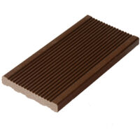Listello per esterni in legno composito - Colore: Rosso bruno, spessore 1cm, larghezza 5.5cm, lunghezza 200cm, superficie coperta in m2: 4