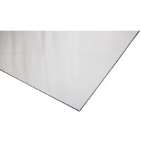 Paraschizzi reversibile in bianco satinato/bianco lucido - Colore: Bianco RAL 9016, spessore 3mm, larghezza 50cm, lunghezza 100cm
