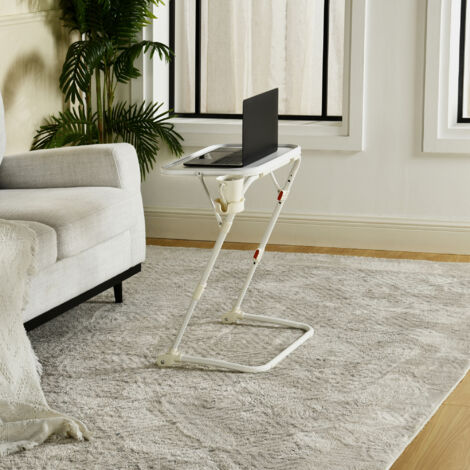 GLASS - Tavolo regolabile in altezza con piano in vetro - Accessori Profi