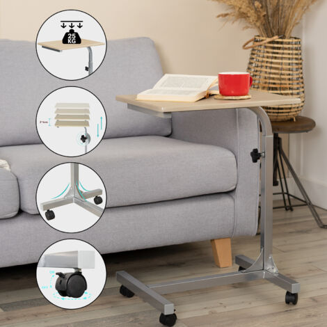 Toeletta | Tavolo da Trucco | Tavolo da Toeletta con Luci LED Grigio Cemento 96x40x142 cm