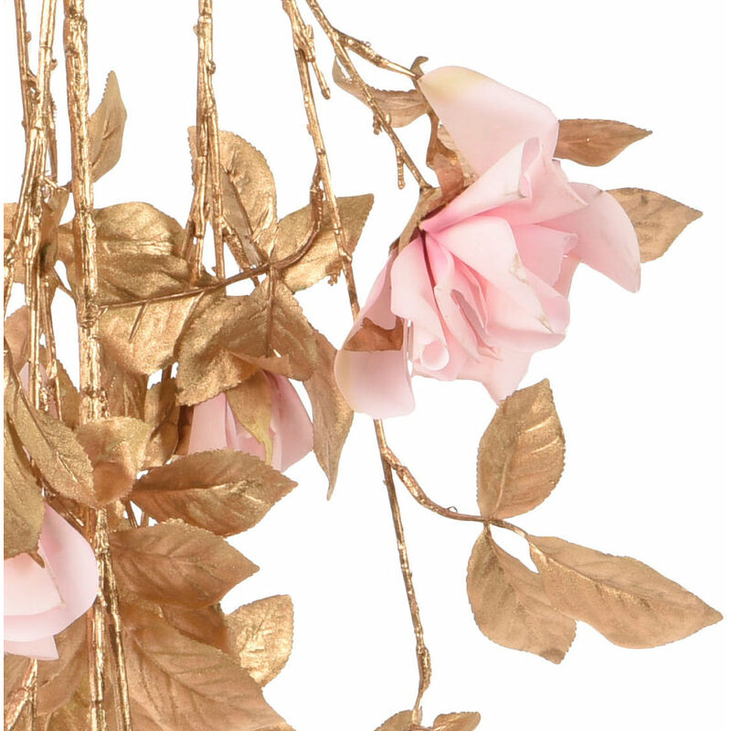 Ramo decorativo color Oro e rosa per decorazioni e composizioni di fiori h  150 cm