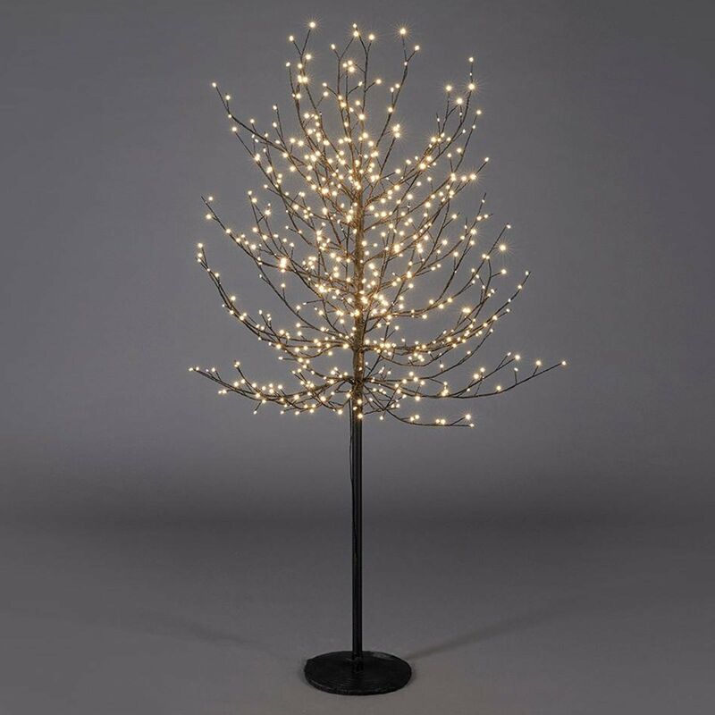 Albero luminoso Faggio tronco lungo rami a microled luce calda da interno ed  esterno -120 cm / Bianco