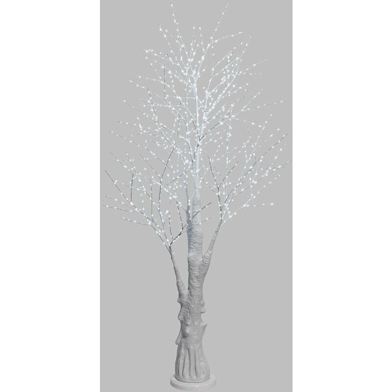 Albero di Natale luminoso con 900 MicroLed decorazione da interno ed  esterno h 210 cm -Luce Calda / Bianco