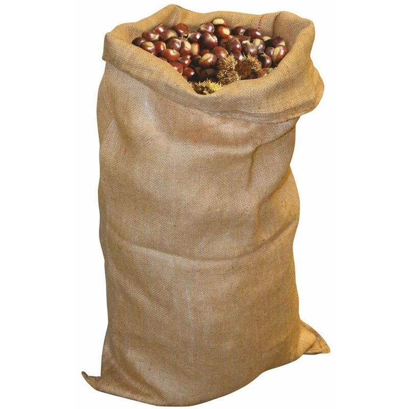 Sacco in juta naturale resistente antistrappo per olive nocciole castagne  vintage