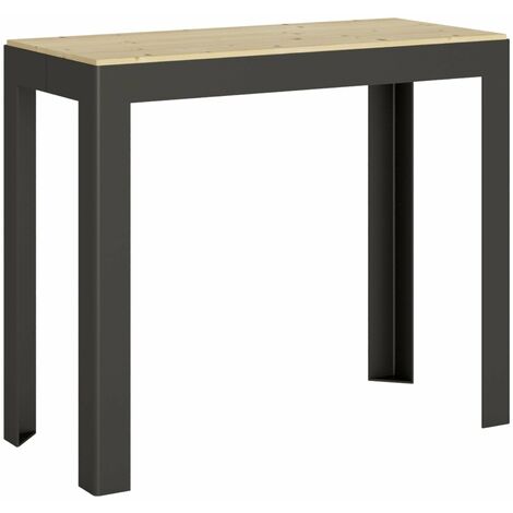 Tavolo consolle "Sassari" allungabile in legno per sala da pranzo -Allungabile fino a 290 cm / Classic / Abete Natura (1/5)