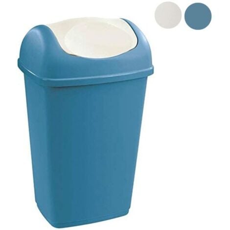 Bidone "Grace" per immondizia con coperchio basculante -Panna / 25 lt - 32.5 x 25.5 x h 52 cm
