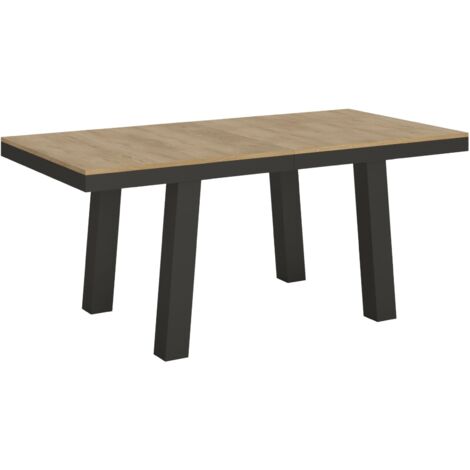 Tavolo "Cesena" allungabile in legno per sala da pranzo -Allungabile fino a 224 cm / Marmo (1/5)