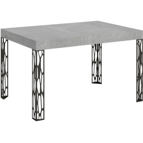 Tavolo allungabile 90x130/234 cm Ghibli Cemento telaio Antracite (1/4)