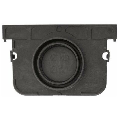 Tappo per canaletta modulare A15 "Compact" in polipropilene nero -1 Pezzo