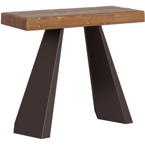 Tavolo consolle "Monza" allungabile in legno per sala da pranzo -Allungabile fino a 196 cm / Classic / Abete Natura (1/5)