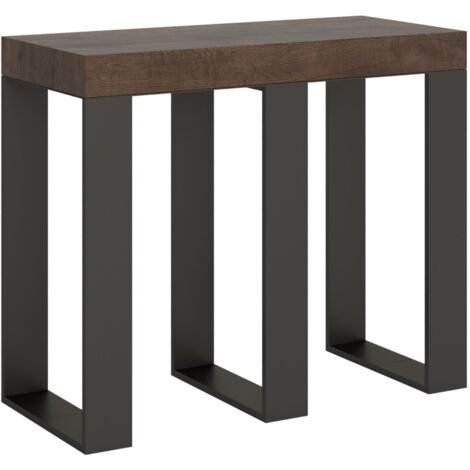 Tavolo consolle "Bari" allungabile in legno per sala da pranzo -Allungabile fino a 300 cm / Classic / Abete Natura (1/5)