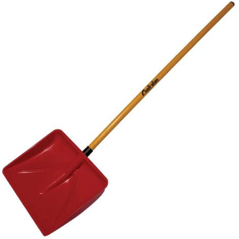 Pala per neve multiuso in polipropilene completa di manico -Manico in legno - 140 cm