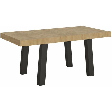 Tavolo "Arezzo" allungabile in legno per sala da pranzo -Fisso 130 cm / Quercia (1/5)