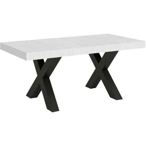 Tavolo "Perugia" allungabile in legno per sala da pranzo -Fisso 160 cm / Noce (1/5)