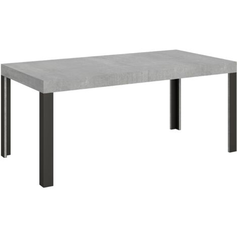 Tavolo "Rimini" allungabile in legno per sala da pranzo -Fisso 130 cm / Cemento (1/5)