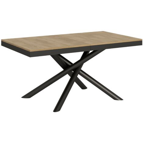 Tavolo "Barletta" allungabile in legno per sala da pranzo -Allungabile fino a 264 cm / Quercia (1/5)
