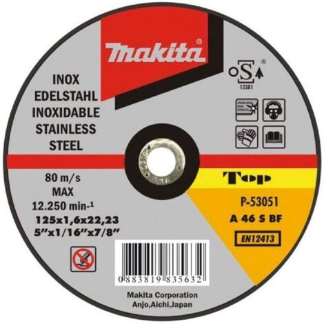 Disco da taglio "Makita" ultrasottile per acciaio, metalli e lamiere -Ø 115 x 1 mm