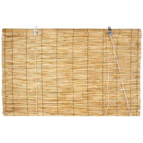 Tapparella in arelle di bamboo con carrucola e legatura in nylon -150 x 300 cm
