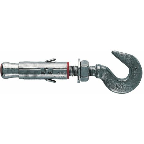 Tassello ancorante in acciaio "GBM/G" con gancio stampato munito di dado e rondella -12 x 42 mm - gancio 6 x 50 mm / 10 Pezzi (1/3)