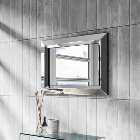 Specchio "Roma" da parete, con cornice, per bagni e camere da letto (1/5)