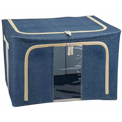 Trade Shop - Box Scatola Salvaspazio Portatutto Contenitore Organizer 50 X  40 X 30 Cm 69695