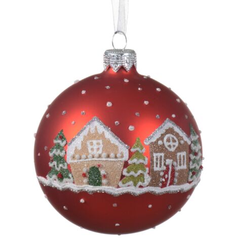 Palline di Natale, Set da 96 Palle Opache, Lucide, Glitterate, HxD: 4x3