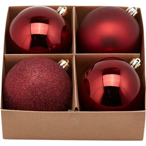 Palline per albero di Natale in vetro decorate color Rosa Blush Opaco | Maisons du Monde