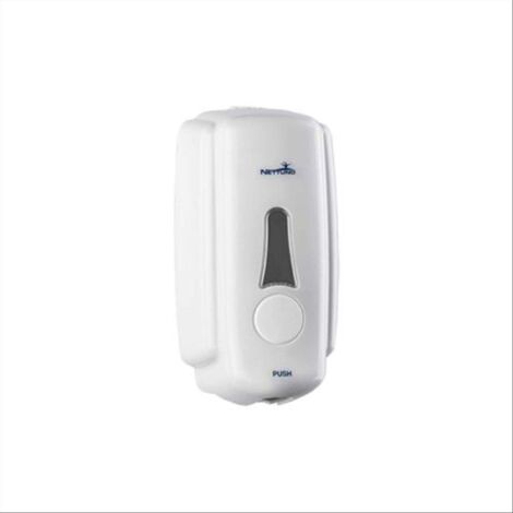 Dispenser a muro lava mani per sapone a mousse, colore bianco (1/3)