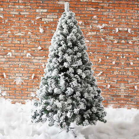 Albero innevato Slim in PVC di Altissima Qualità + Flock 210 cm