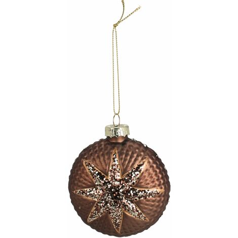 Palline per albero di Natale decorato, a forma di Stella, in Vetro, da Ø 9 cm, 12 pezzi (1/4)
