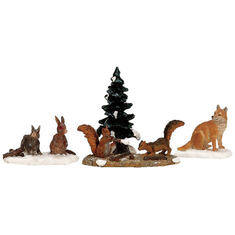 Woodland Animals, Set Of 4 - LEMAX COD. 12516